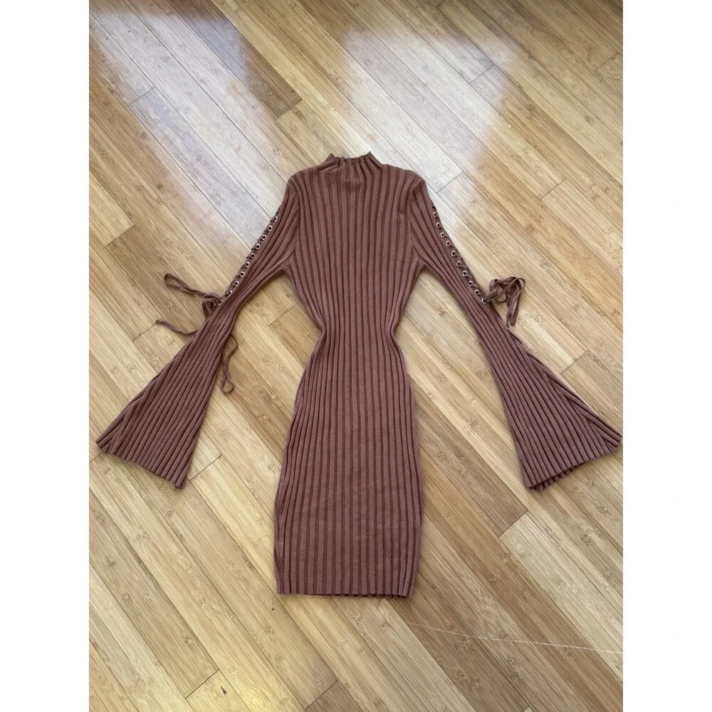 Hera Vintage Brown Dress – Size L - Picture 2 of 7